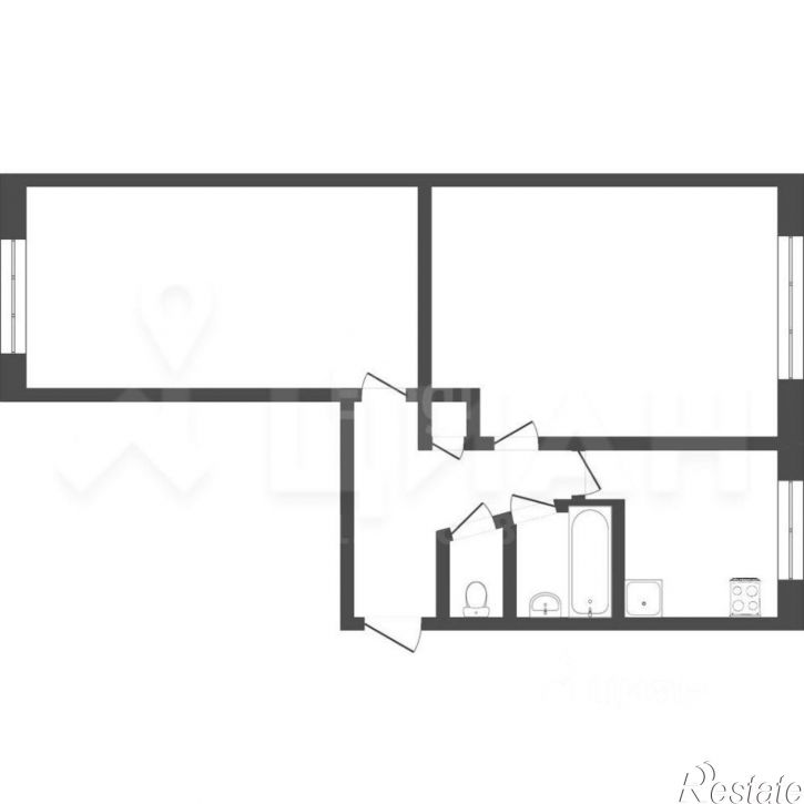 2-комн квартира ул Кул Гали, 14,  д. 14