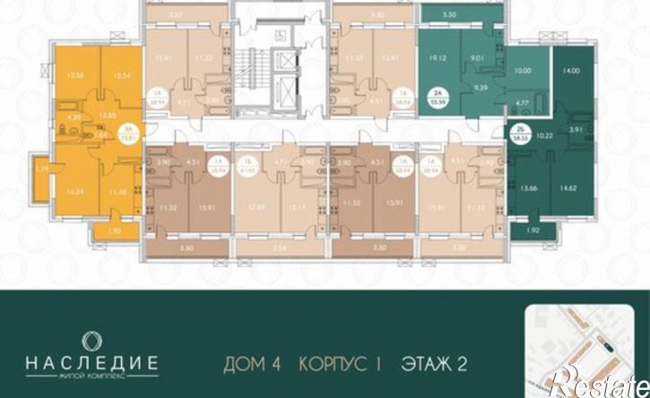 3-комн квартира в новом доме улица Родины, 20А,  д. 20А