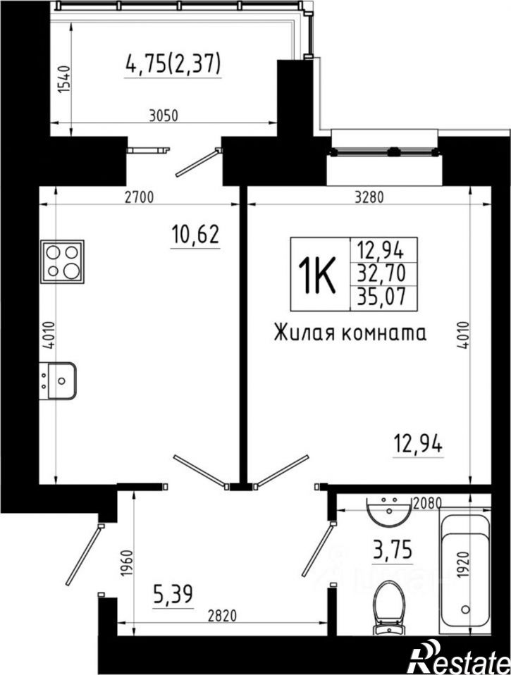 1-комн квартира в новом доме ул Аделя Кутуя, 181,  д. 181