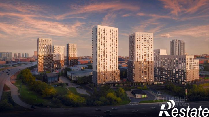 1-комн квартира в новом доме Гвардейская улица, 53к5,  д. 53к5