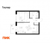 1-комн, 32 кв м, этаж 24/24 улица Хади Такташа, 131
