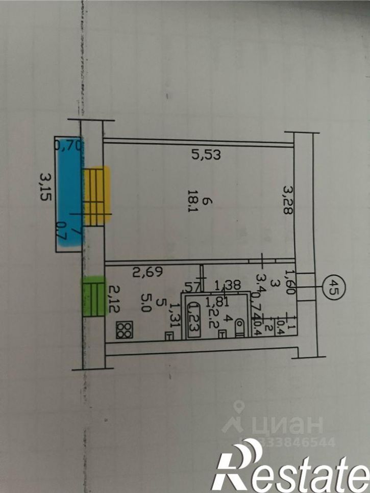 1-комн квартира Магаданская улица, 18А,  д. 18А