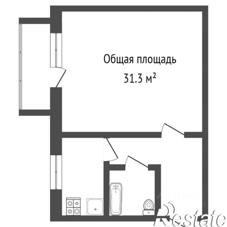 1-комн квартира Бакалейная улица, 46А,  д. 46А