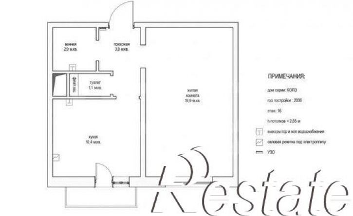 1-комн квартира улица Сафиуллина, 20 к4,  д. 20 к4