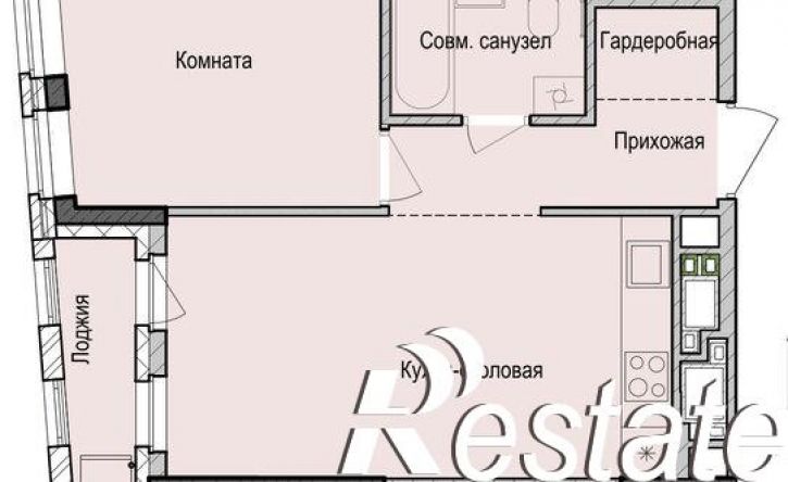 1-комн квартира в новом доме Республика Татарстан (Татарстан), жилой район Седьмое Небо, ЖК Унай
