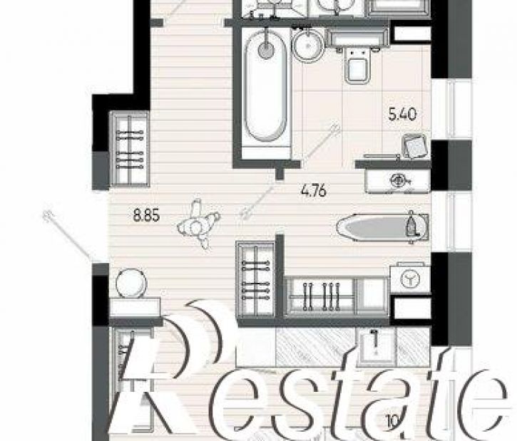 2-комн квартира в новом доме улица Меховщиков, 40А,  д. 40А