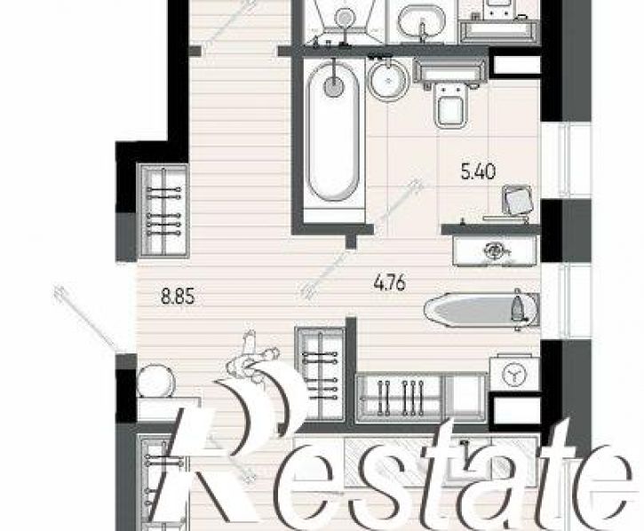 2-комн квартира в новом доме улица Меховщиков, 40А,  д. 40А
