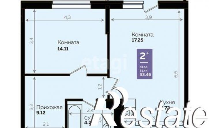 2-комн квартира улица Павлюхина, 110В,  д. 110В