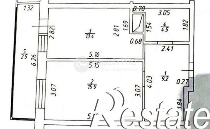1-комн квартира улица Родины, 26Б,  д. 26Б