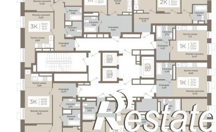2-комн квартира в новом доме Гвардейская улица, 55Б,  д. 55Б