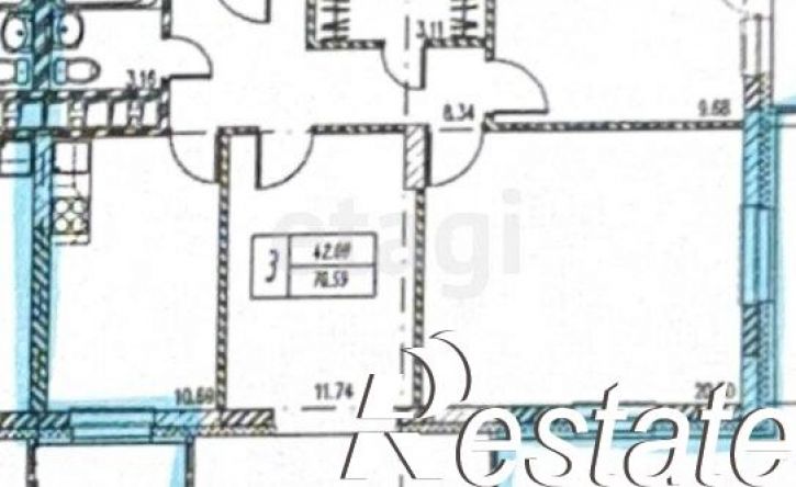 3-комн квартира улица Космонавтов, 61Б,  д. 61Б