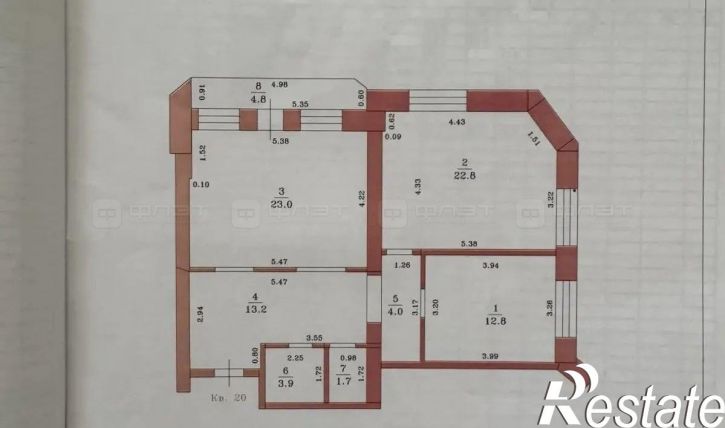 3-комн квартира ул. Интернациональная (Константиновка), дом 33А