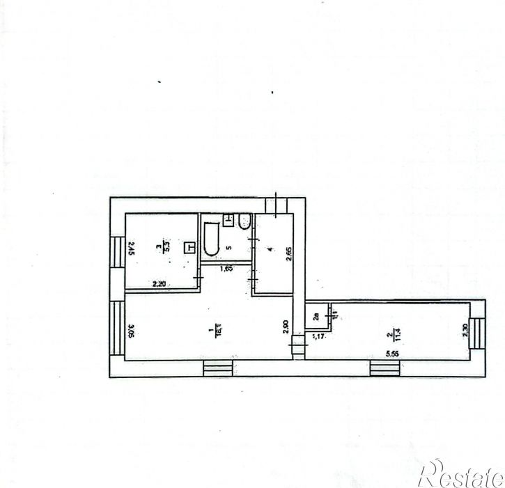 2-комн квартира Октябрьская улица, д. 17