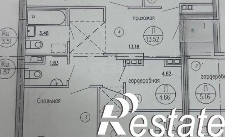 3-комн квартира улица Бондаренко, 34,  д. 34
