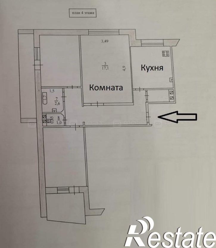 Комната ул. Липатова, дом 17А