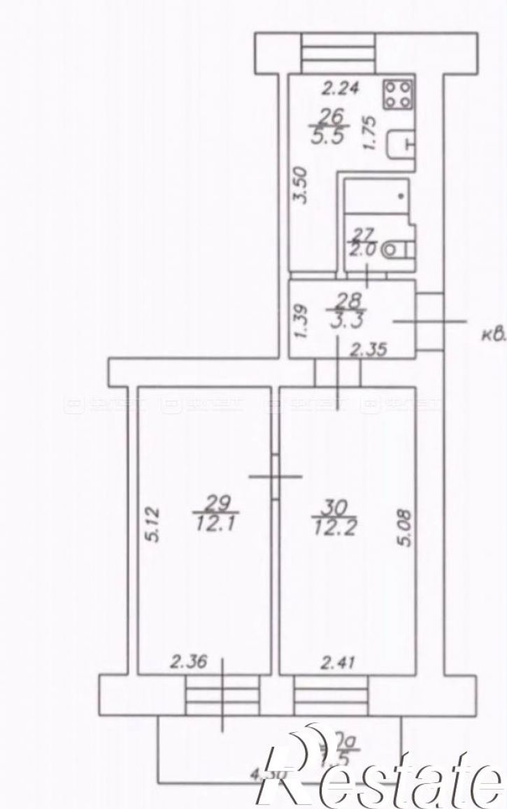 2-комн квартира ул. Дзержинского, дом 22