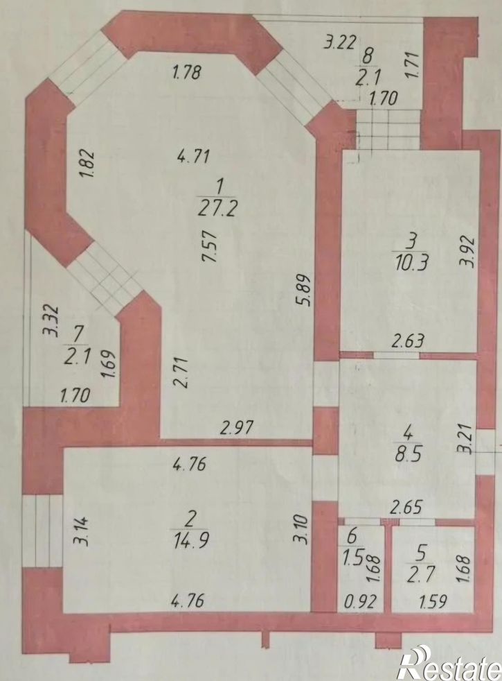 2-комн квартира Хусаина Ямашева  улица, д. 101