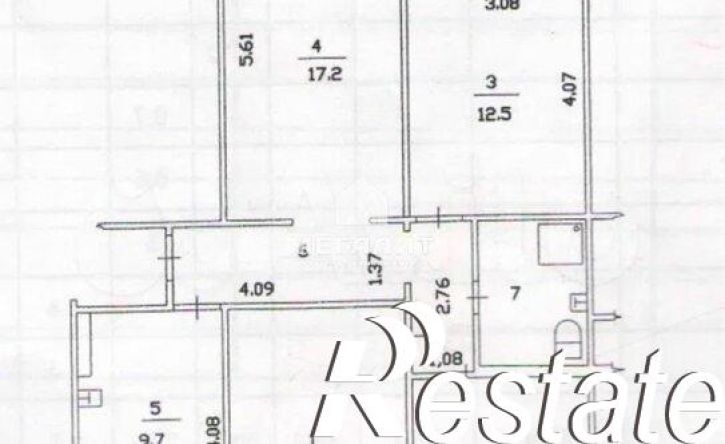 4-комн квартира Меридианная улица, 24,  д. 24
