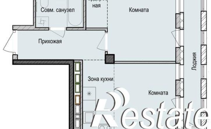 2-комн квартира в новом доме ул Бухарская, 32,  д. 32