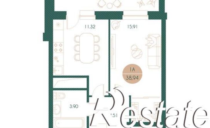 1-комн квартира в новом доме ул Аделя Кутуя, 185,  д. 185